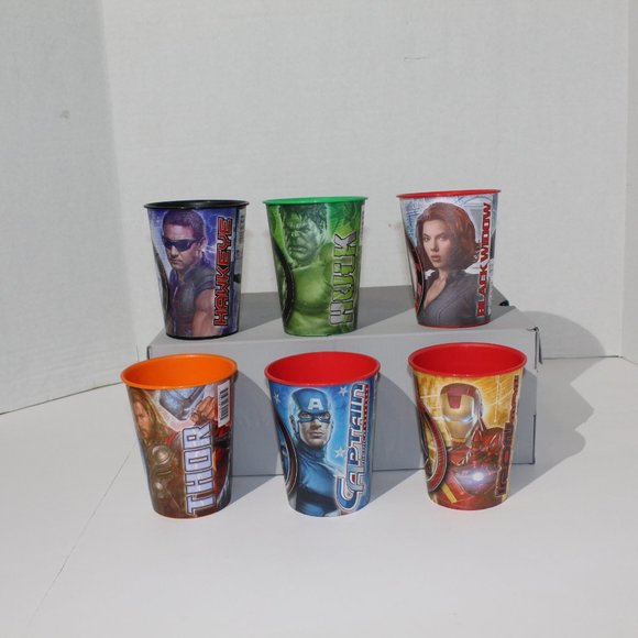 Marvel Plastic Drink Ware Set of Six - Picture 3 of 9